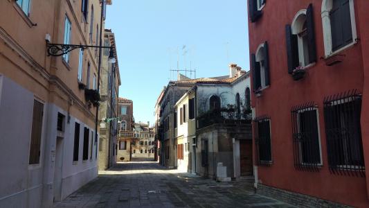 威尼斯, 意大利, 家园, 道路, 空, 没有人, 建筑