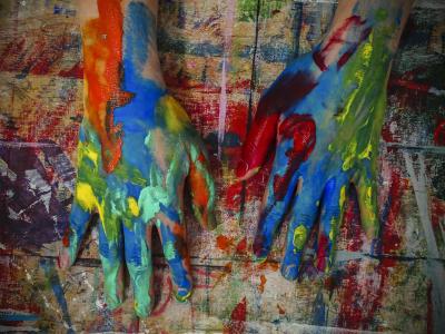 手, 油漆, 绘画, 创造力, 乐趣, 颜色, 五颜六色的手