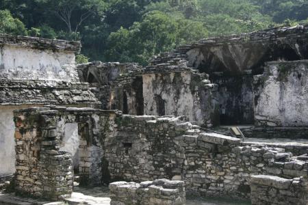 帕伦克, prehispanic, 玛雅, 废墟, 墨西哥, 建筑, 文化
