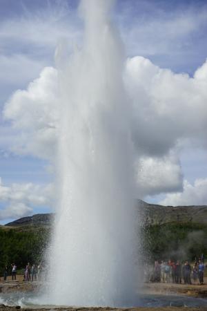 间歇泉, strokkur, 冰岛, 喷泉, 水, 感兴趣的地方, 爆发