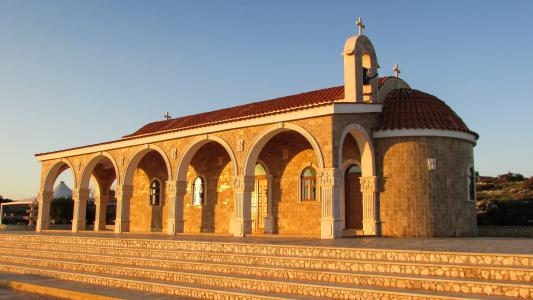 塞浦路斯, 阿依纳帕, 圣 epifanios, 教会, 建筑, 著名的地方, 伊斯兰