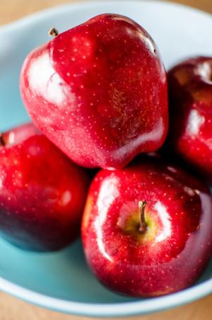 苹果, 水果, 红红的苹果, 碗里的苹果, 碗里, 单, 食品
