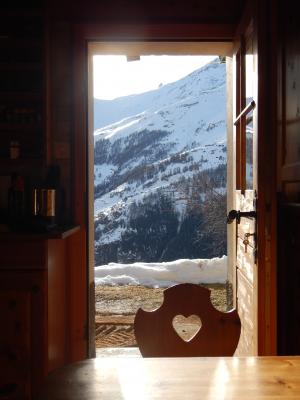 瑞士, 小木屋, 景观, 冬天