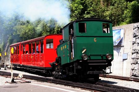 布里恩茨 rothornbahn, 蒸汽机车, 山脉, 高山, 火车, 似乎, 瑞士