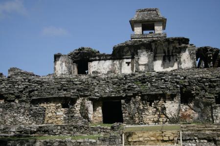 帕伦克, prehispanic, 玛雅, 废墟, 墨西哥, 建筑, 文化