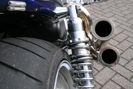 摩托车, 轮胎, 摩托车, 排气管