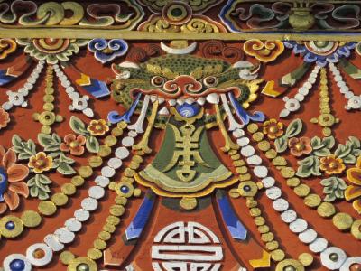 龙, 艺术, 不丹, 装饰, 亚洲