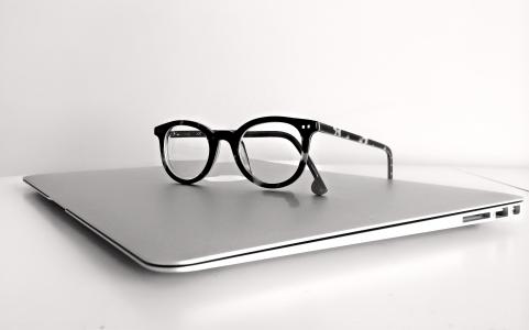 苹果, 计算机, 眼镜, 眼镜, 笔记本电脑, macbook, 技术