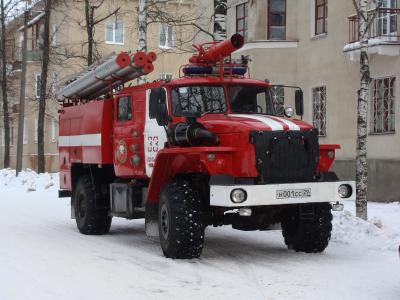 koryazhma, 消防员, 卡车, 汽车, 车辆, 救援, 紧急