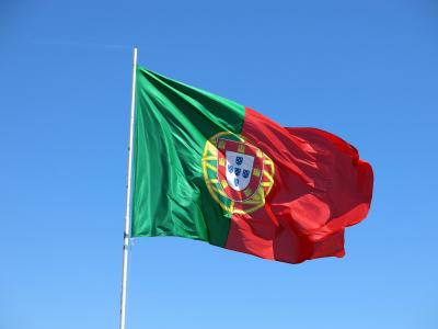 葡萄牙, 国旗, 风, 天空, 蓝色, 符号