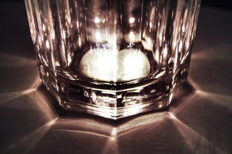 玻璃, 棕褐色, 光, 阴影, 威士忌酒
