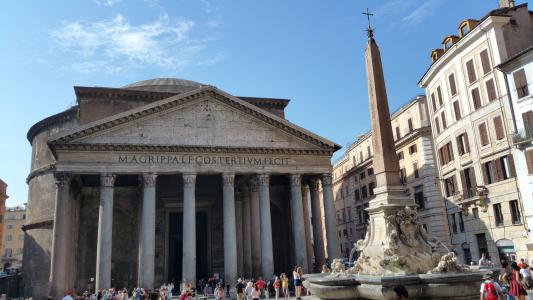 万神殿, 罗马, 意大利, 纪念碑, 圆形大厅, 方尖碑, 罗马