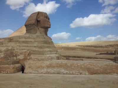 埃及, 狮身人面像, 吉萨金字塔, 沙漠, 石头, 历史, 金字塔