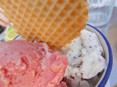 冰激淋, 冰淇淋, 草莓, 甜点, 甜, 感冒, 夏季