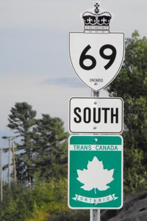 道路, 标志, 具有里程碑意义, 安大略省, 公路, 加拿大, 符号