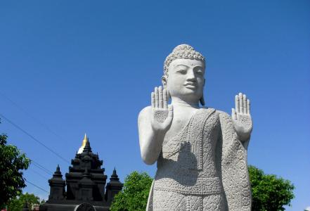 patung budha, 伽蓝, gilimanuk, 巴厘岛, 印度尼西亚, 雕像, 唯一