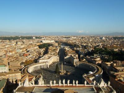 罗马, 约翰多莉, 从圆顶查看, 罗马 saint-pierre 大教堂, 或梵蒂冈, 椭圆形, 梵蒂冈