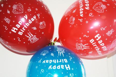 生日, 气球, 气球, 颜色, 乐趣, 多彩, knallbunt