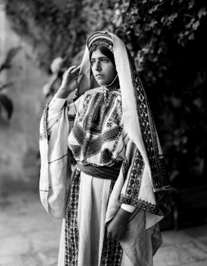 女人, 服装, 传统上, 服装, 拉马拉, 穿衣服, 1900