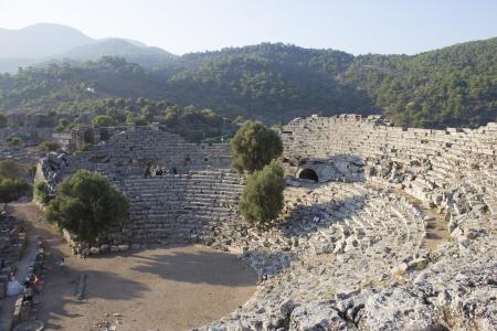 剧院, 公元前, 土耳其, cuanos, kuanos, 历史, 古代
