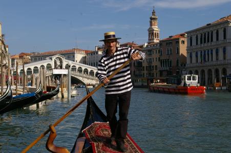 威尼斯, 吊船, 大运河, 里亚托桥