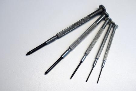 螺丝刀, 螺钉, 铁, 宏观, 工具, 金属, 工具