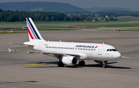 法国航空, 空客 a319, 苏黎世机场, a319, 机场, 运输, 瑞士