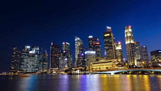 新加坡河, 天际线, 建设, 水, 金融区, 摩天大楼, 建筑