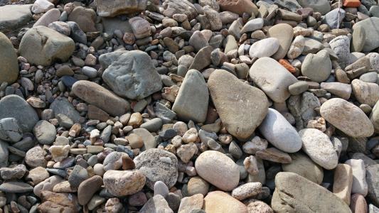 石头, 鹅卵石, 卵石, 材料, 海滩