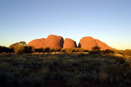 曲塔卡塔, 澳大利亚, 内陆地区, 景观, 黄昏, 橙色