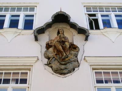 建筑雕像, krems, 历史中心, 建筑
