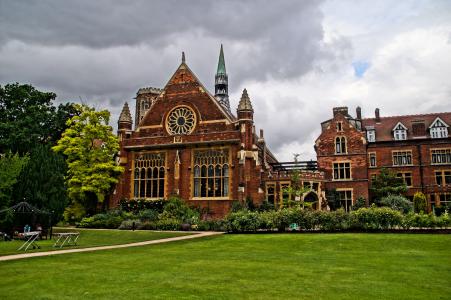 hammerton 学院, 剑桥, 英国, 老, 传统, 观光, 教育