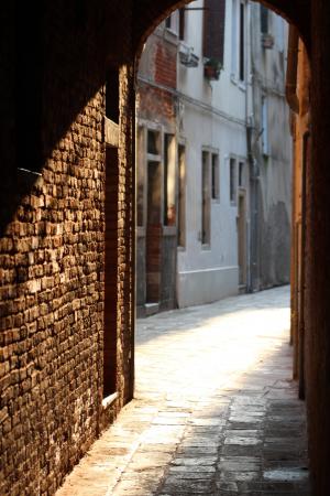 小巷, 威尼斯, 老, 街道, 意大利语, 威尼斯人, 城市