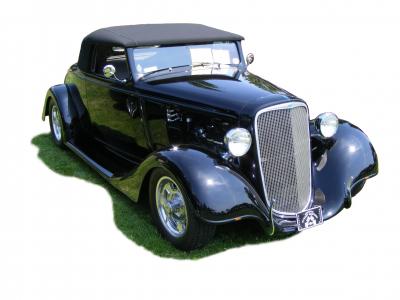 汽车, 而作, 雪佛兰, 敞篷跑车, 敞篷车, 1934, 黑色