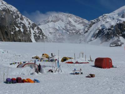 登山, 大本营, 景观, 雪, 冰, 感冒, 户外