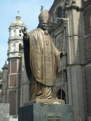 雕像, 教皇, 约翰·保罗二世, 天主教, 墨西哥, 宗教, 瓜