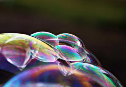 泡沫, 肥皂泡, 彩虹, 多彩, 彩虹, 颜色, 多色