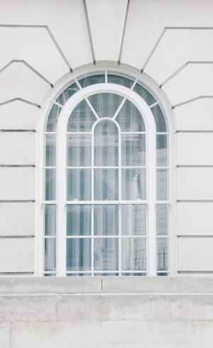 拱形窗口, 玻璃, 白色, 窗口, 玻璃-材料, 建筑, 没有人