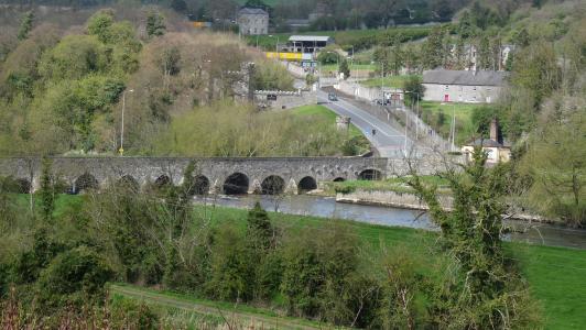 爱尔兰, 桥梁, 河, 拱, 景观