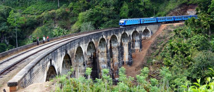 火车, 9拱桥, 艾拉, 铁路, 斯里兰卡