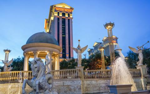 凯撒宫, 赌场, 拉斯维加斯, 酒店, 建筑, 喷泉, 旅行