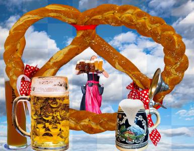 慕尼黑啤酒节, 啤酒, breze, 椒盐卷饼, 巴伐利亚, 慕尼黑, 传统