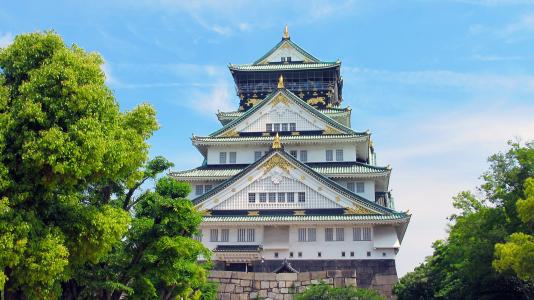 大阪城堡, 日本, 五, 大阪, 具有里程碑意义, 亚洲风情, 建筑
