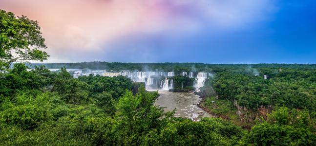 瀑布, 水, 瀑布, 景观, 自然, 水域, 巴西
