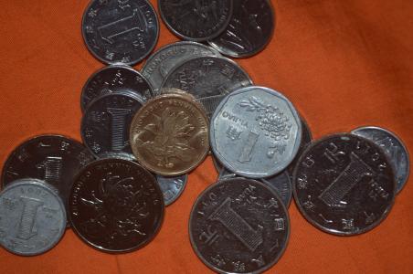 硬币, 硬币, 中文, 货币, 价值, 元, 毛泽东