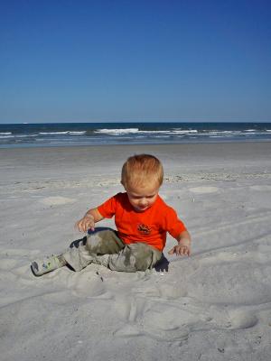 海滩, 男孩, 蹒跚学步, 沙子, 海边, 海, 海洋