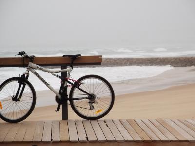 葡萄牙, 海滩, 自行车, mar