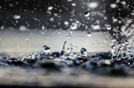 水滴, 下降, 宏观, 湿法, 自然, 元素, 雨