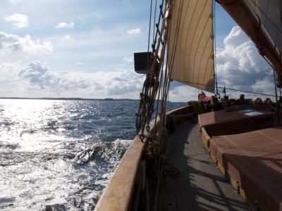 帆船, 海, 太阳能, 帆船, 斯德哥尔摩群岛, 蓝蓝的天空, 小船