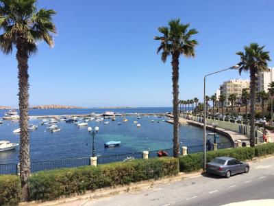 海, 游艇, 马耳他, 棕榈树, 汽车